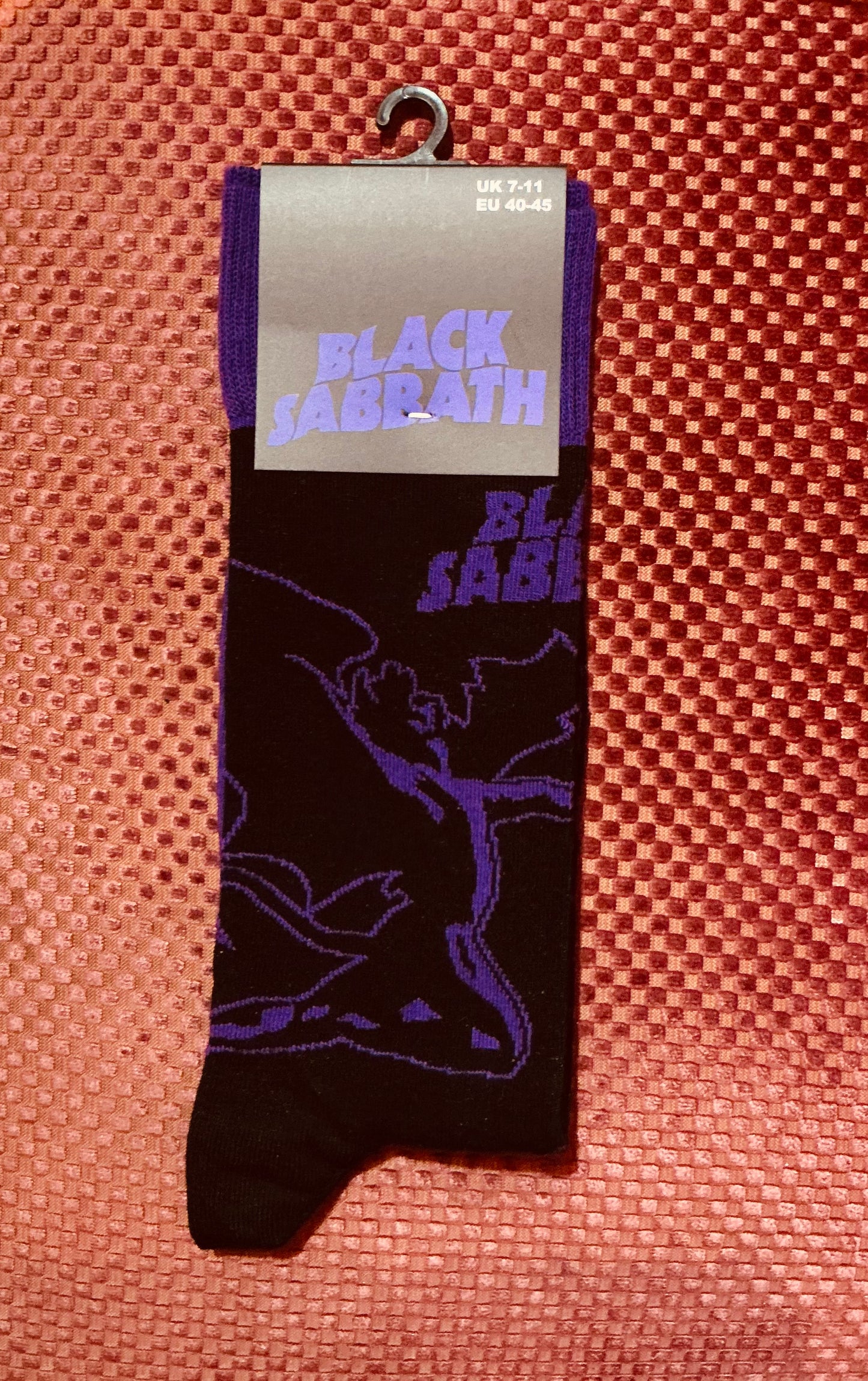 Black Sabbath Purple Bat Unisex Socks