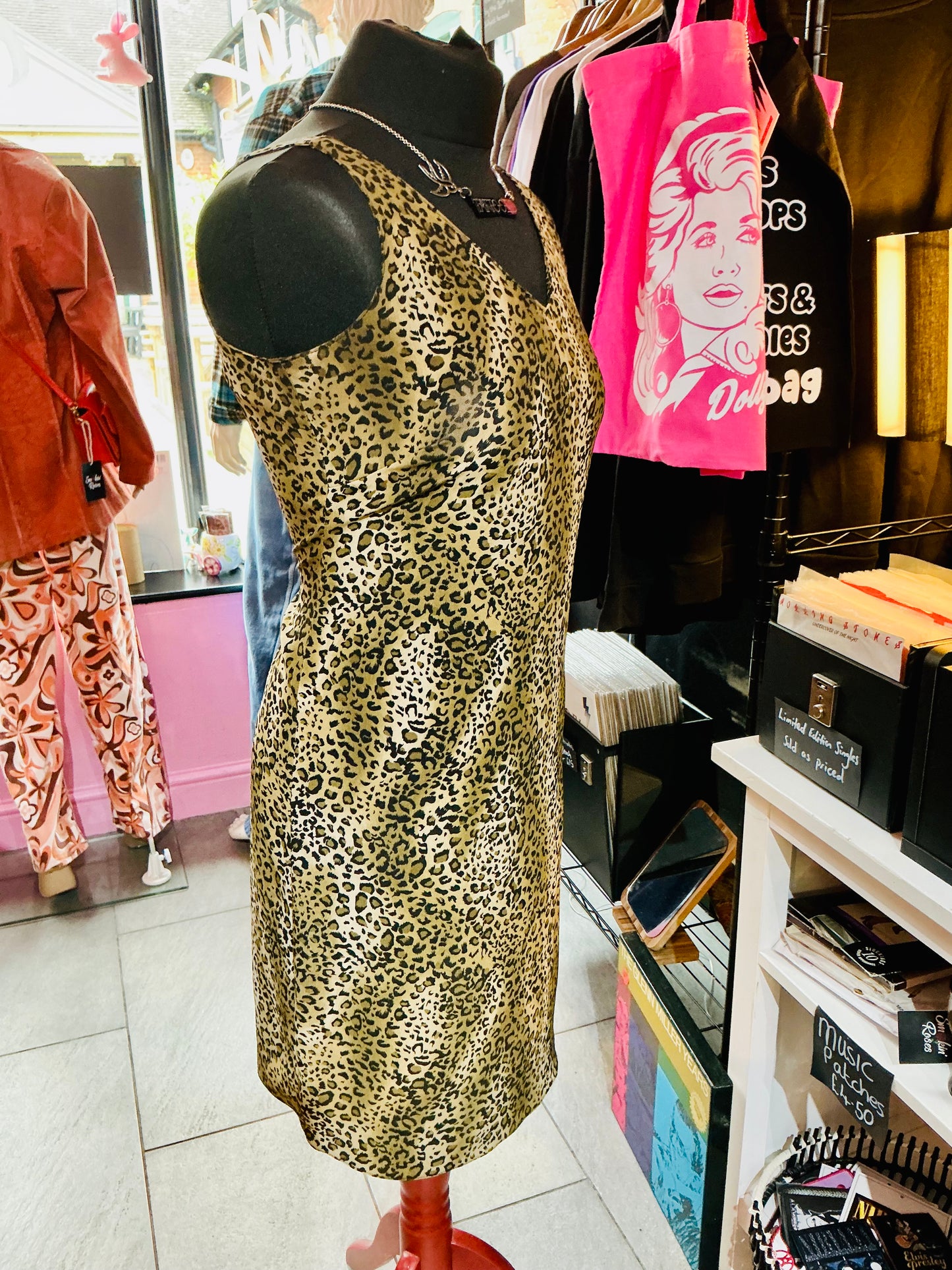 1990s Vintage Hamells Satin Slip Dress