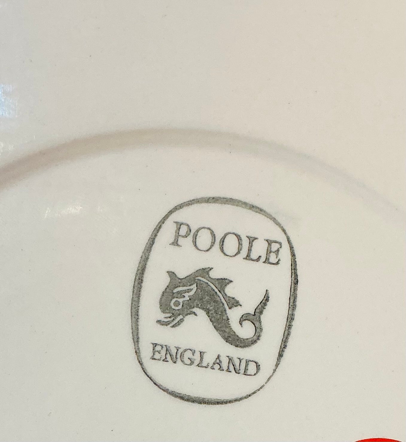 Poole Pottery Dorsey Map Plate