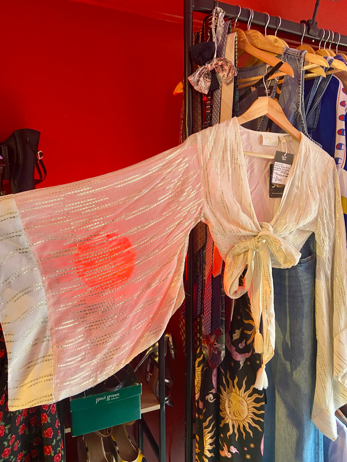 Dramatic Bell Sleeve 1970’s Style Shirt