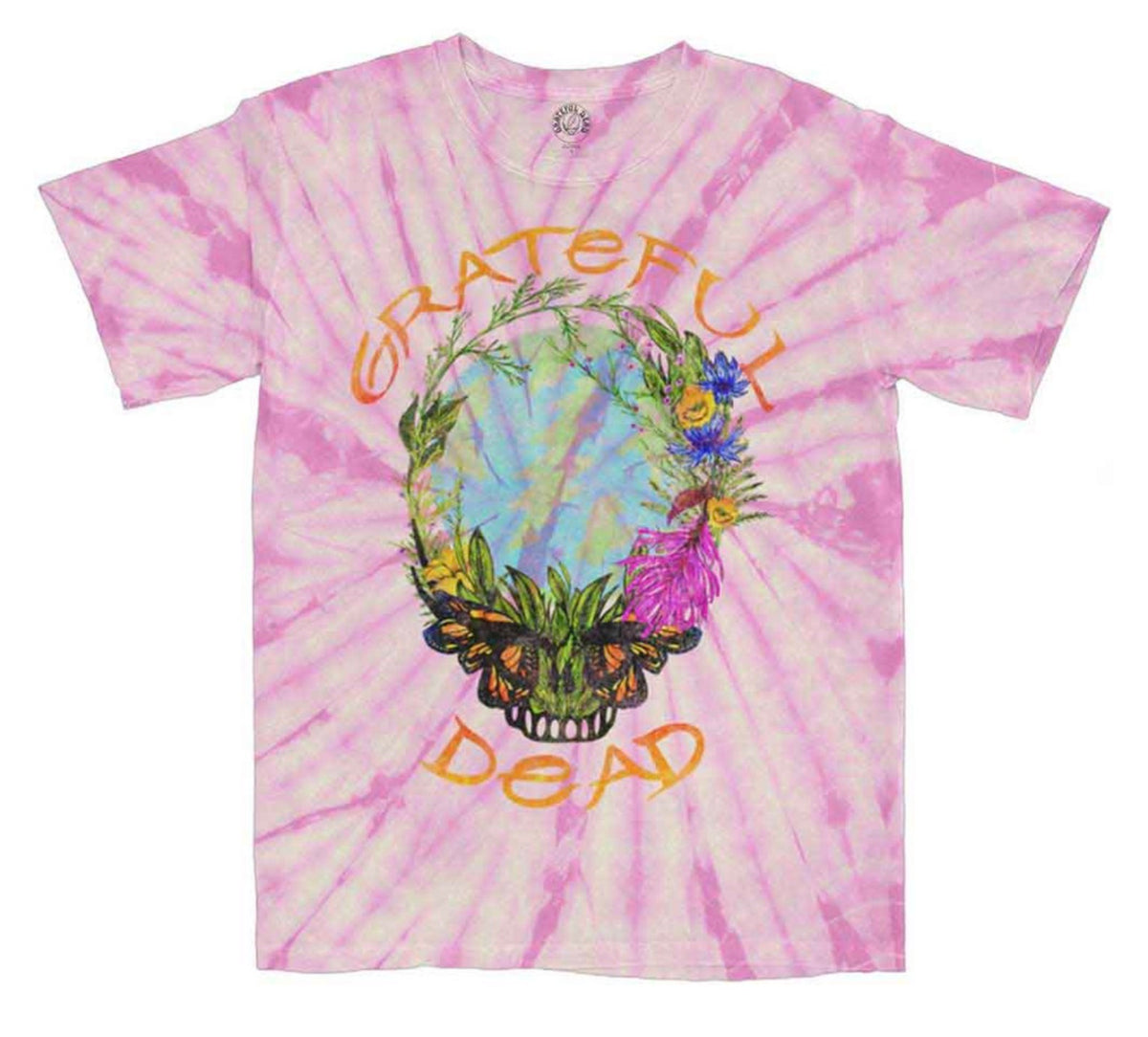 Grateful Dead Pink Tie Dye Band Top