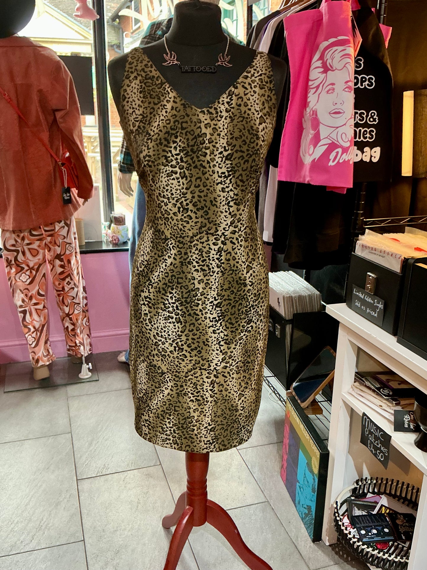 1990s Vintage Hamells Satin Slip Dress