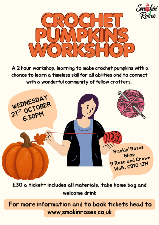 Crochet Workshop- Pumpkins 21st October