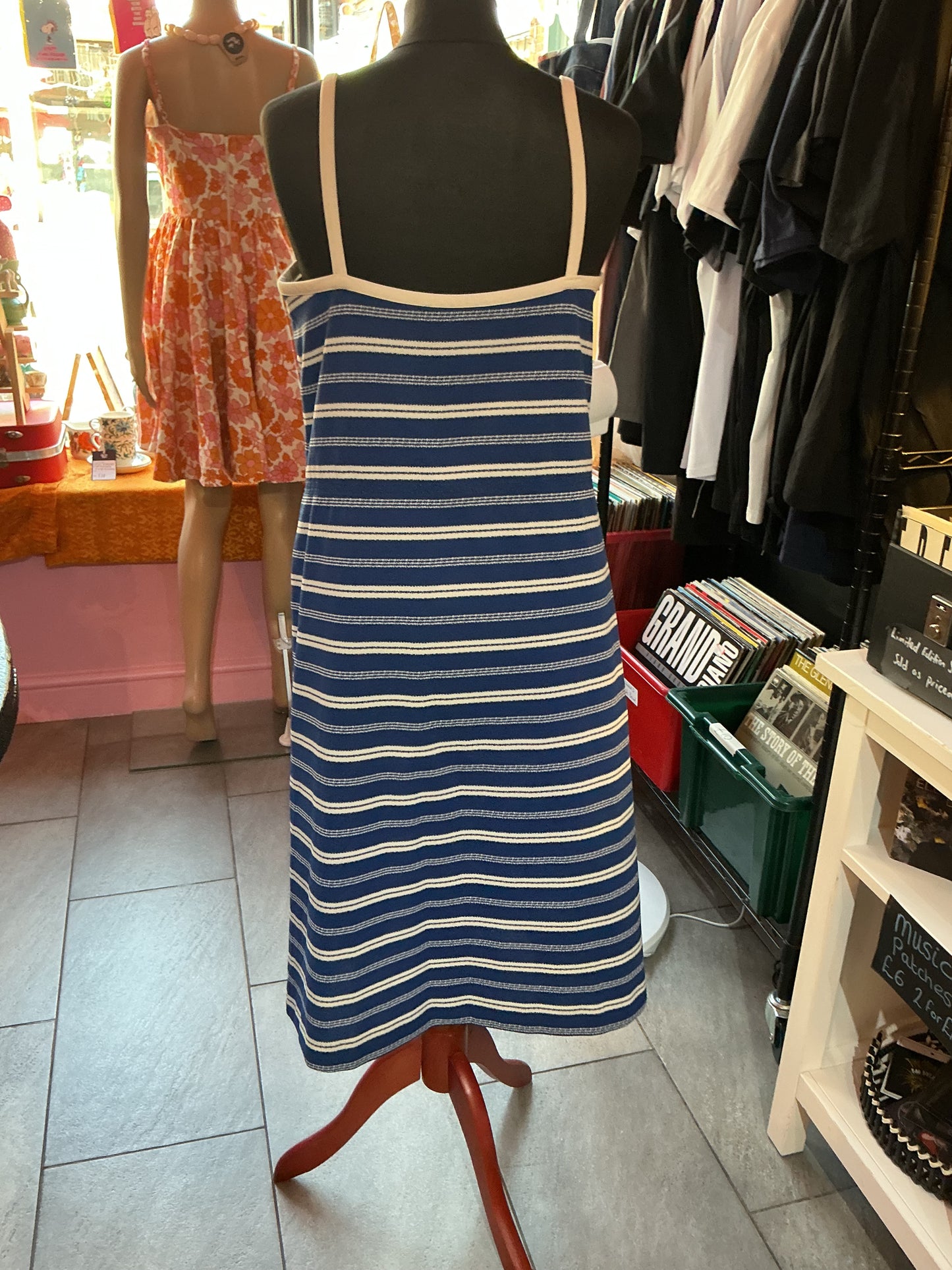 1970s Vintage Striped Dress
