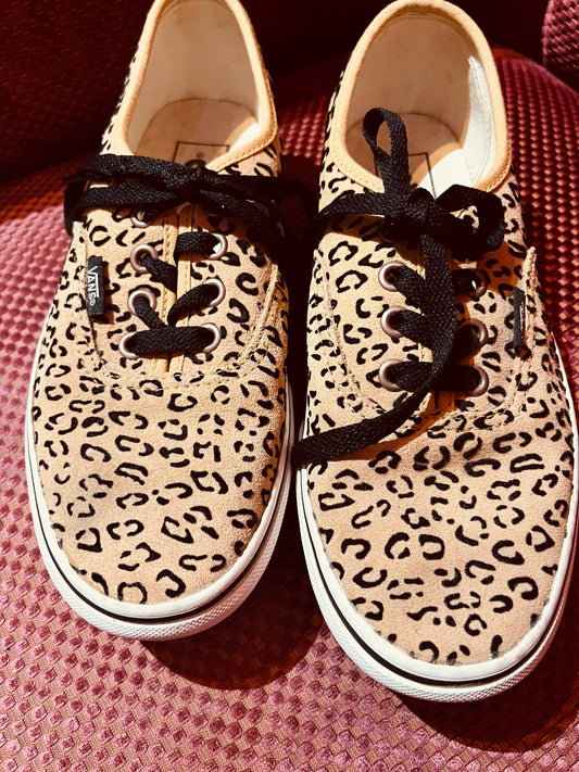 Leopard Print Platform Vans