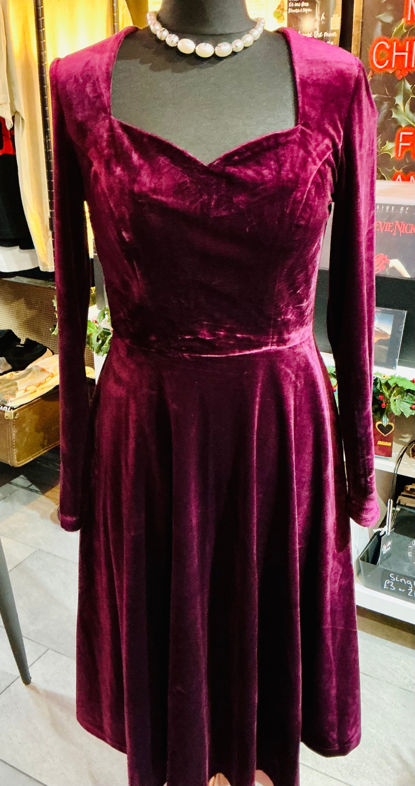 Banned Retro A Royal Evening Purple Swing Dress