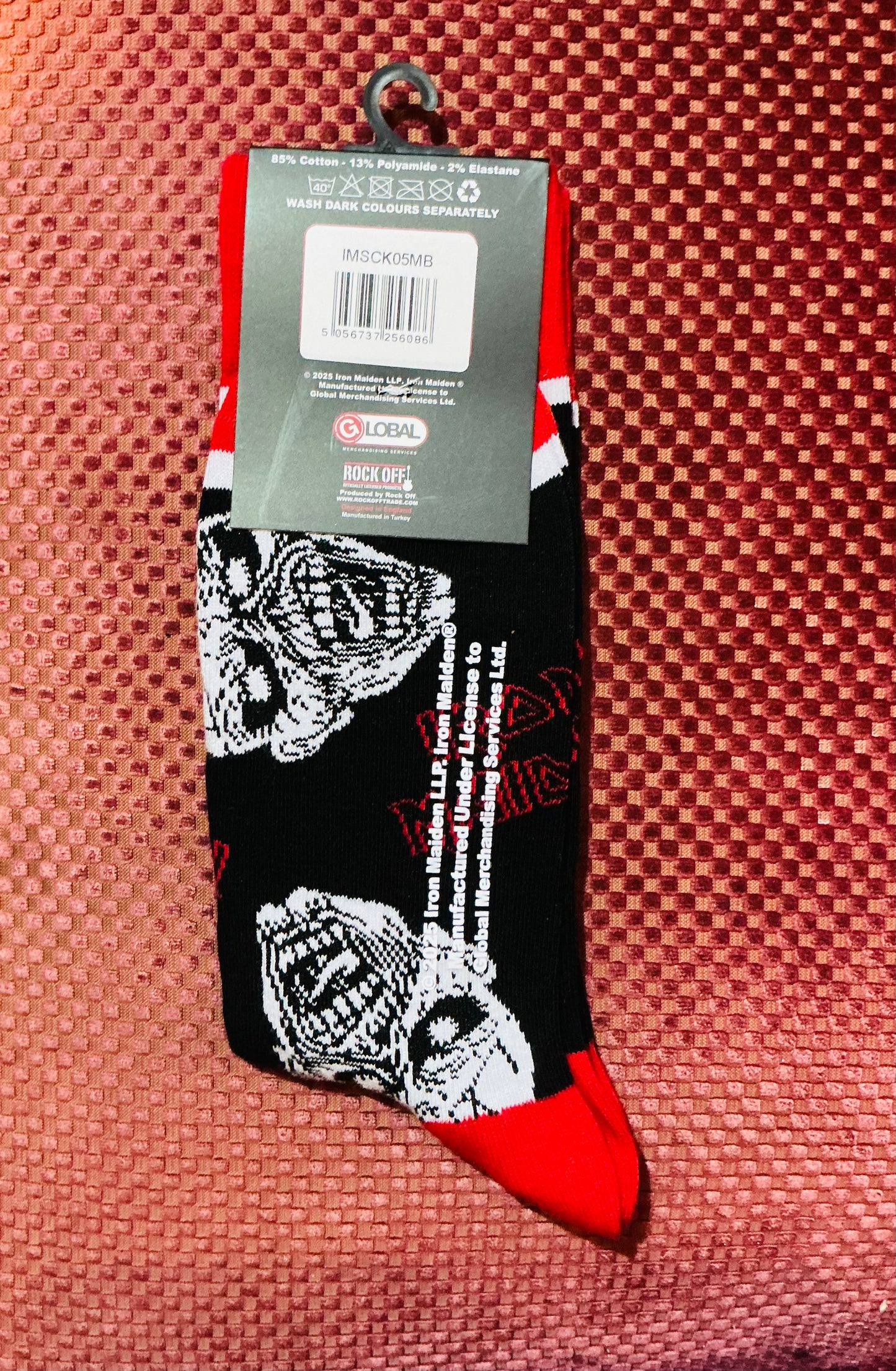 Iron Maiden Eddie Skulls Socks