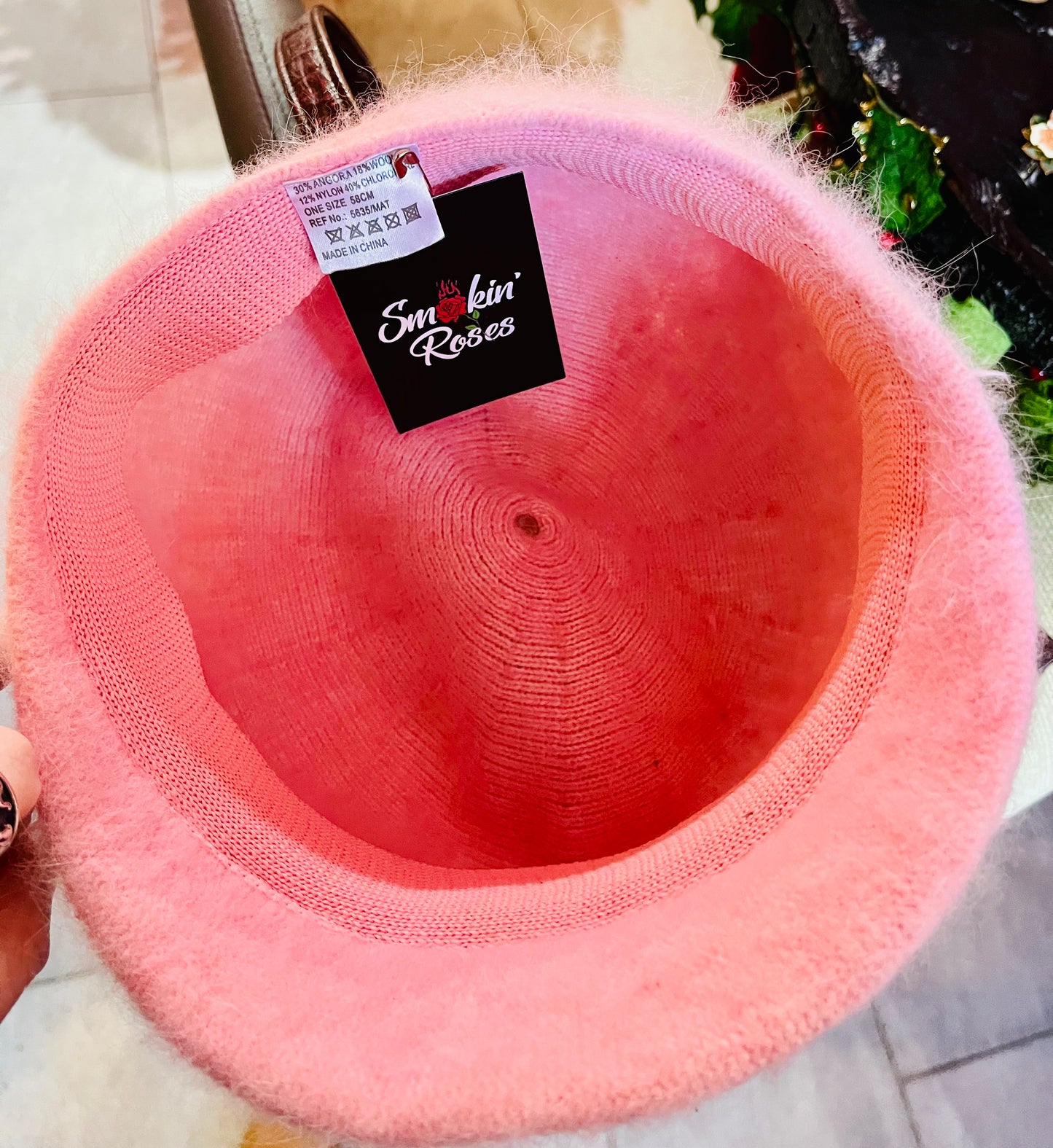 Angora Wool 1960s Babydoll Hat