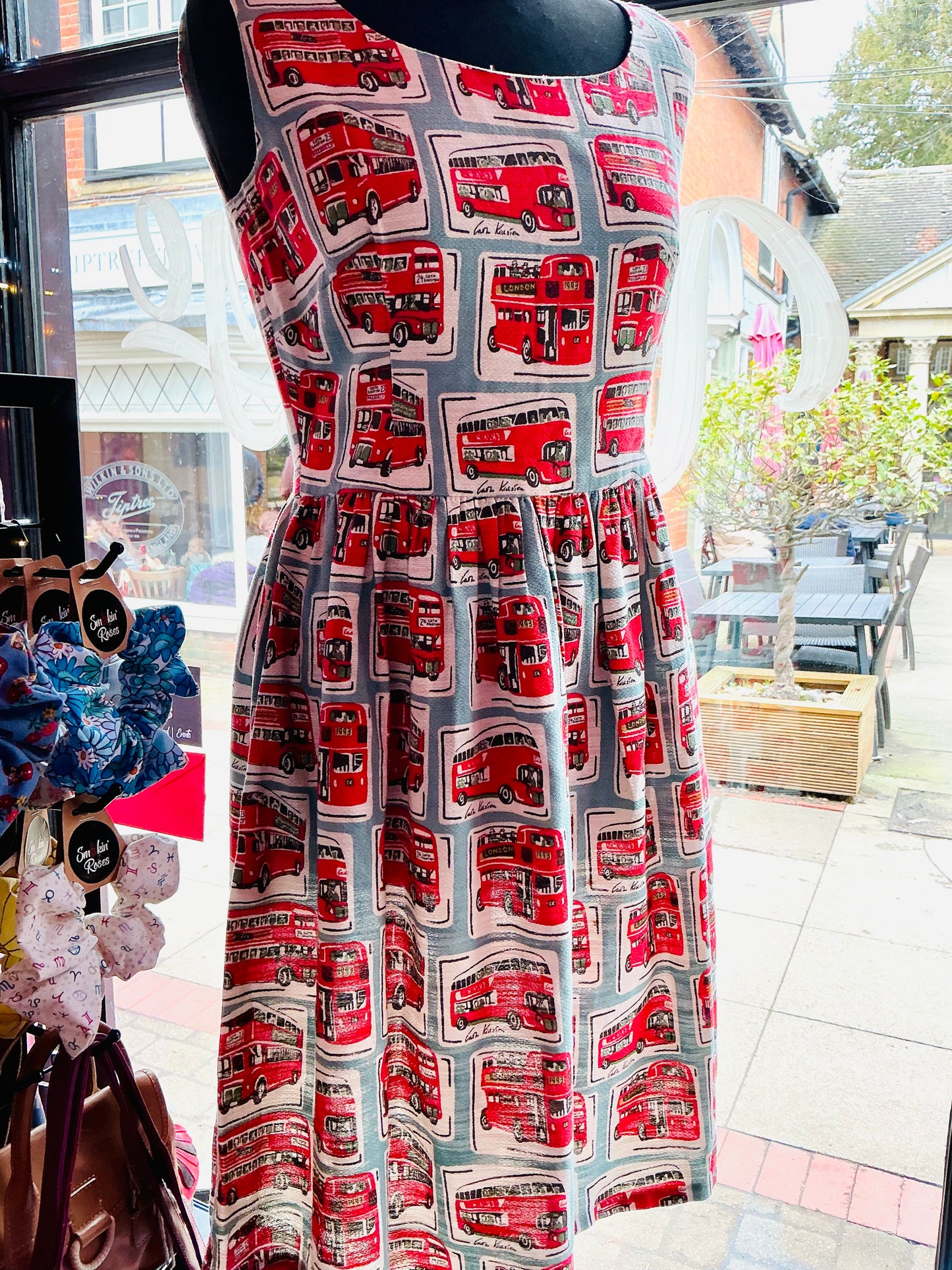 Cath Kidston Red London Bus Tea Dress