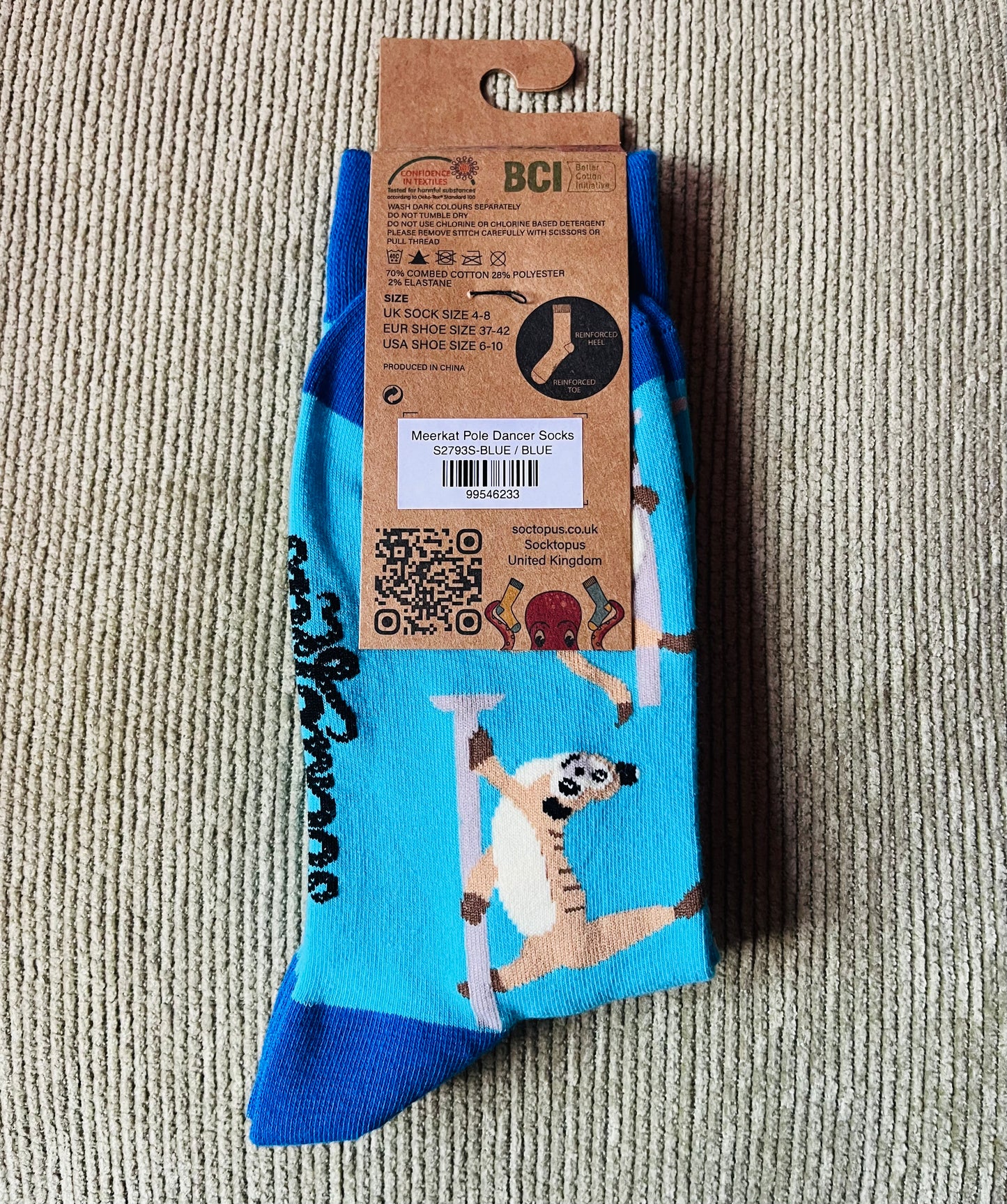 Socktopus Pole Dancing Meerkat Socks