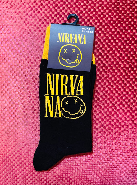 Nirvana Happy Face Socks