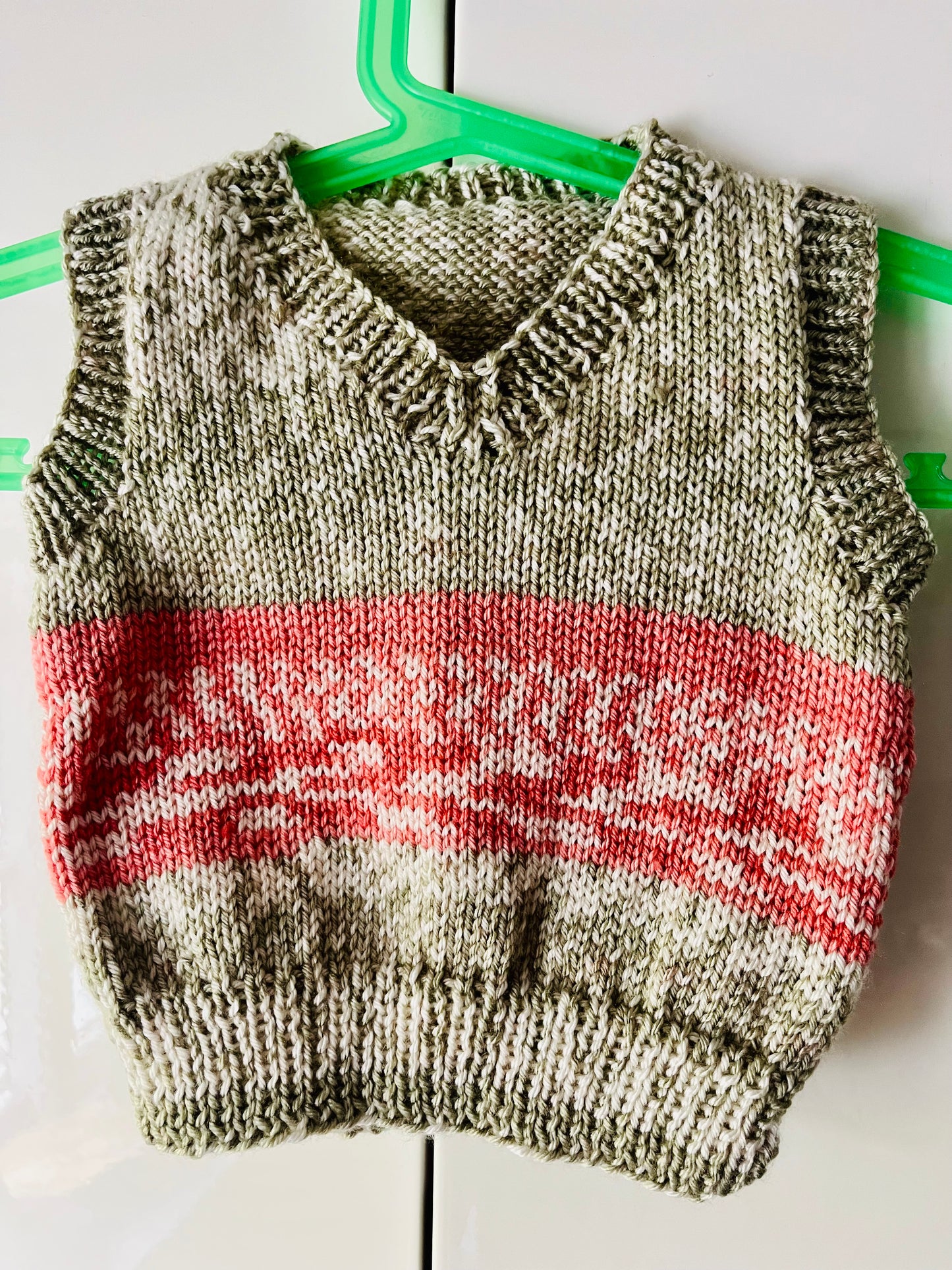 Mini me Matching Hand Knitted Vest