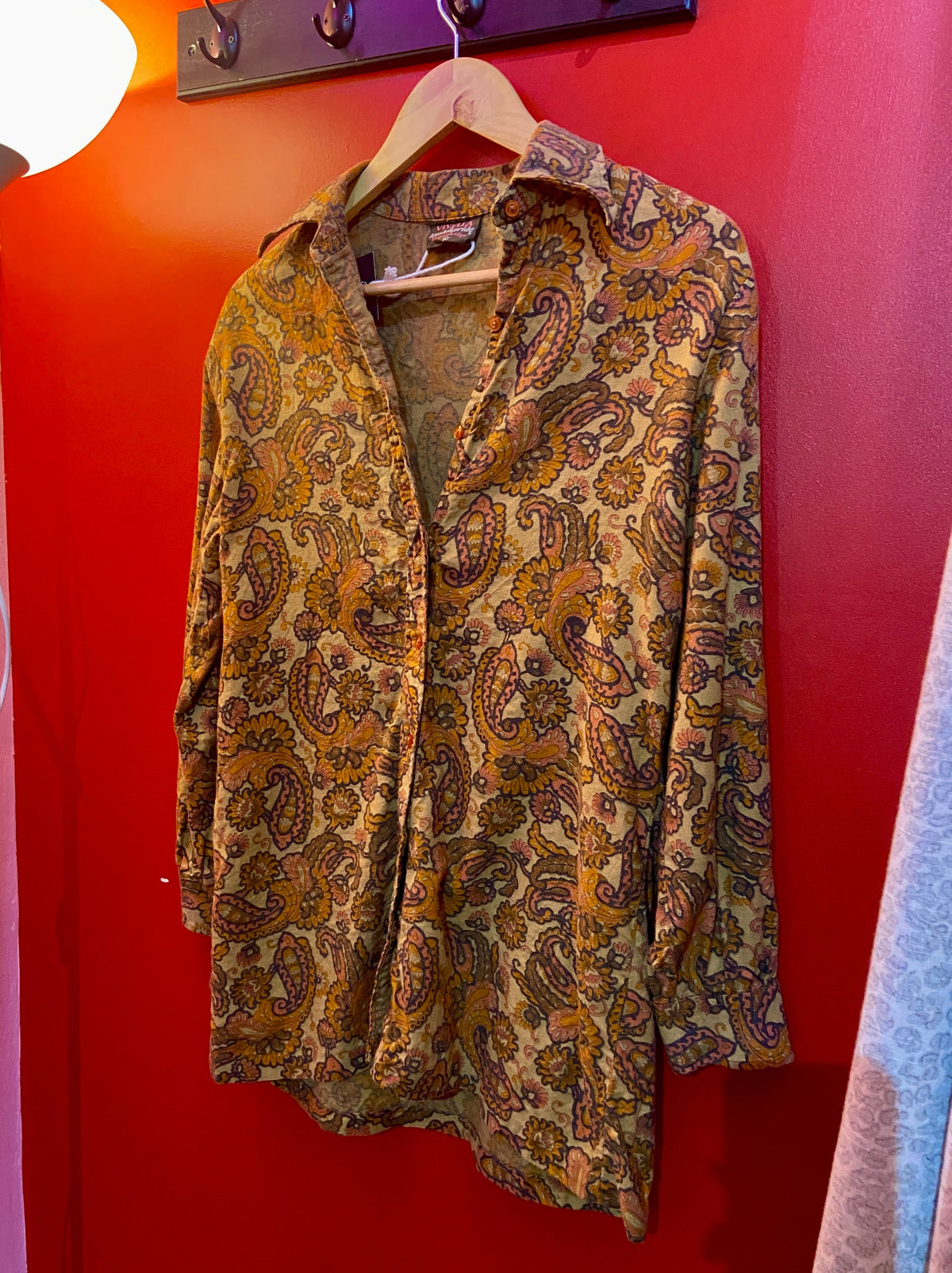 1970’s Vintage Paisley Print Shirt