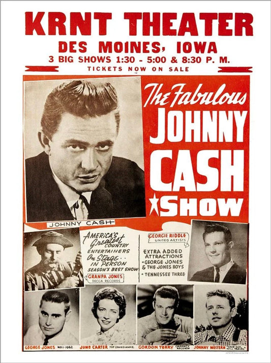 The Fabulous Johnny Cash Wall Print