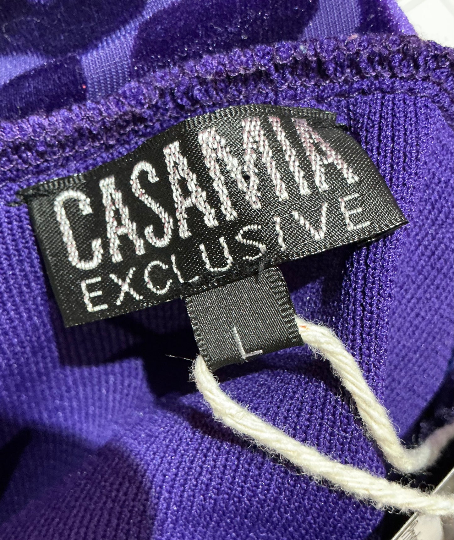 1980s Vintage Purple High Neck Jumper