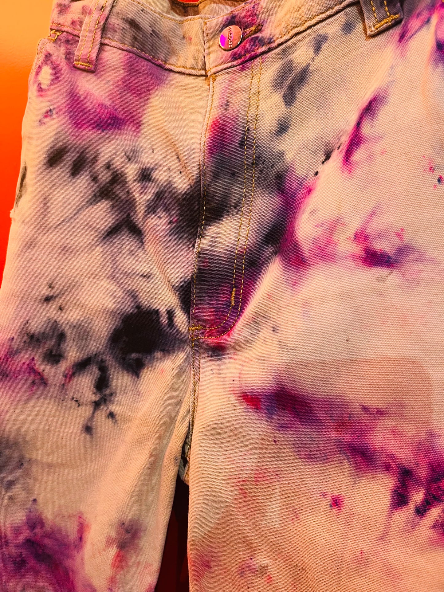 Hand Tie Dyed Carhartt Shorts