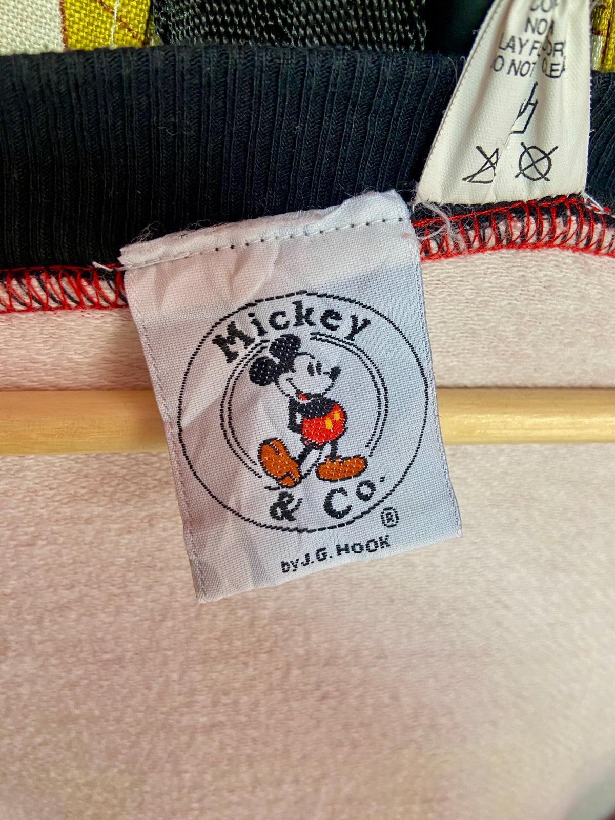 Red Varsity Style Mickey Mouse Cardigan