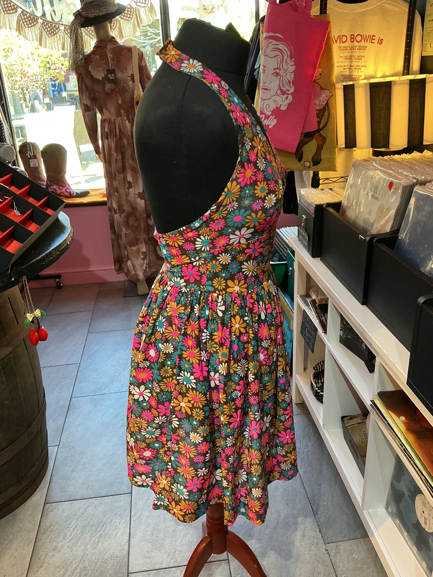 1960s Vintage Devonshire Lady Flower Power Dress