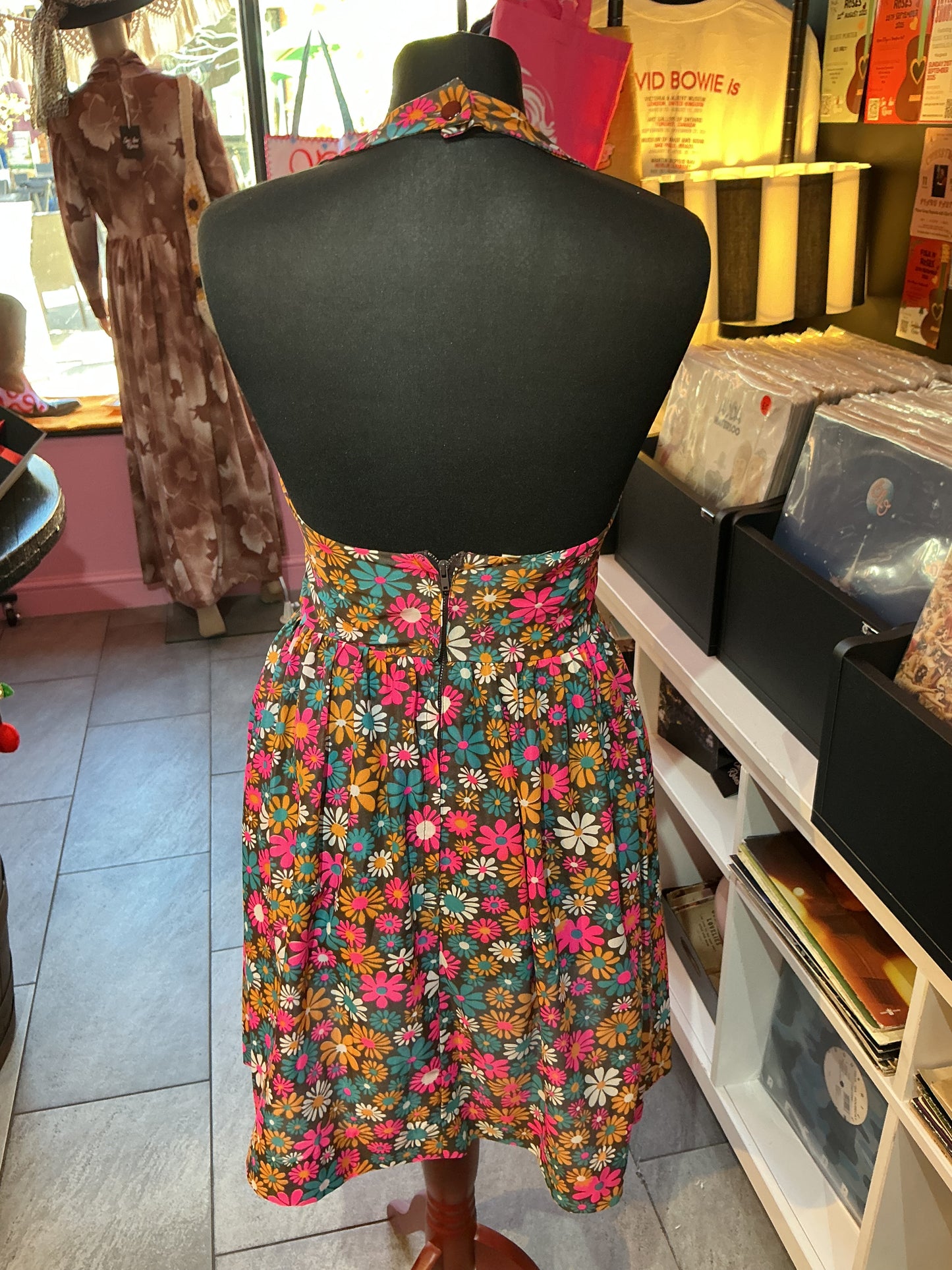 1960s Vintage Devonshire Lady Flower Power Dress