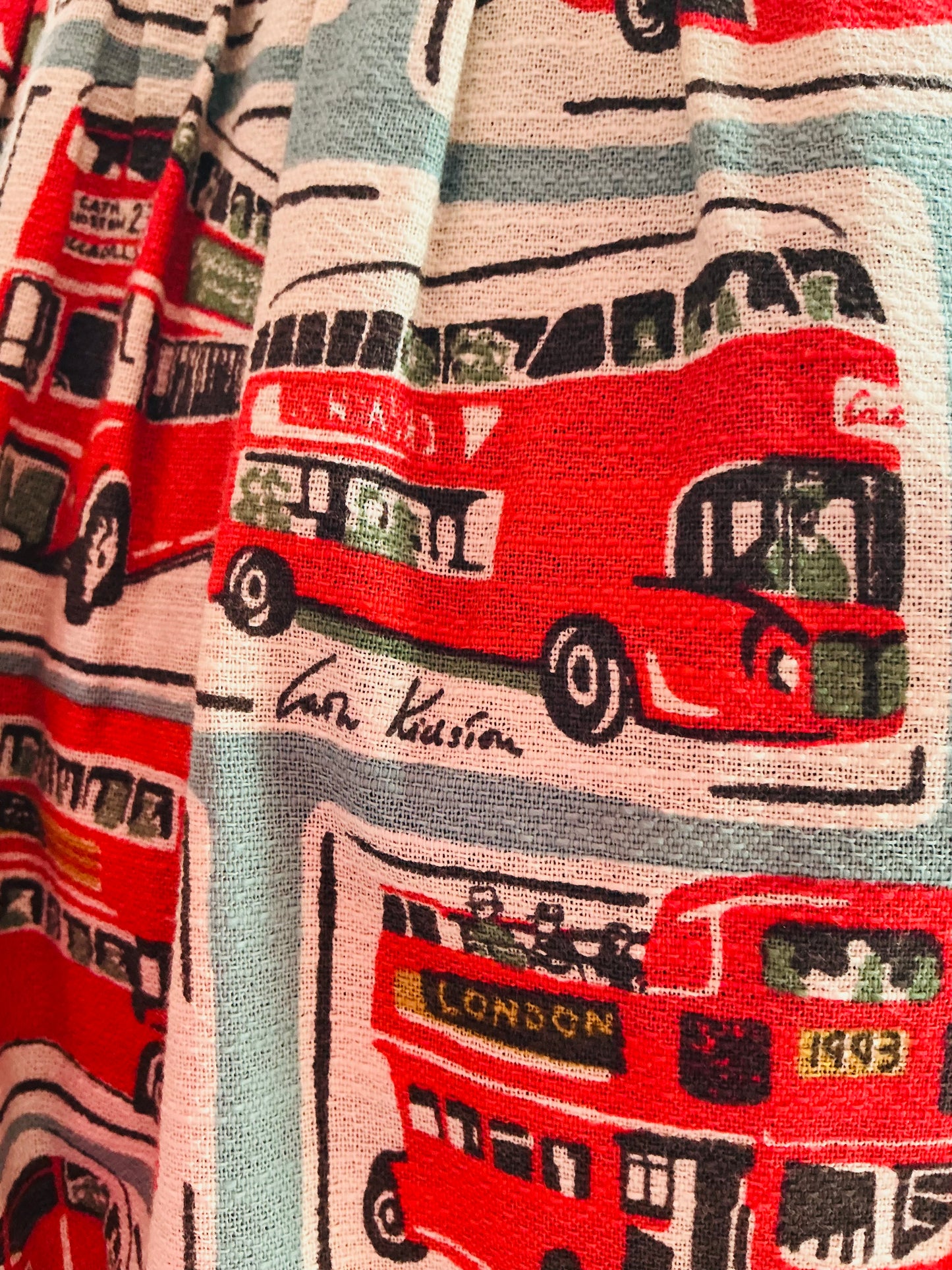 Cath Kidston Red London Bus Tea Dress