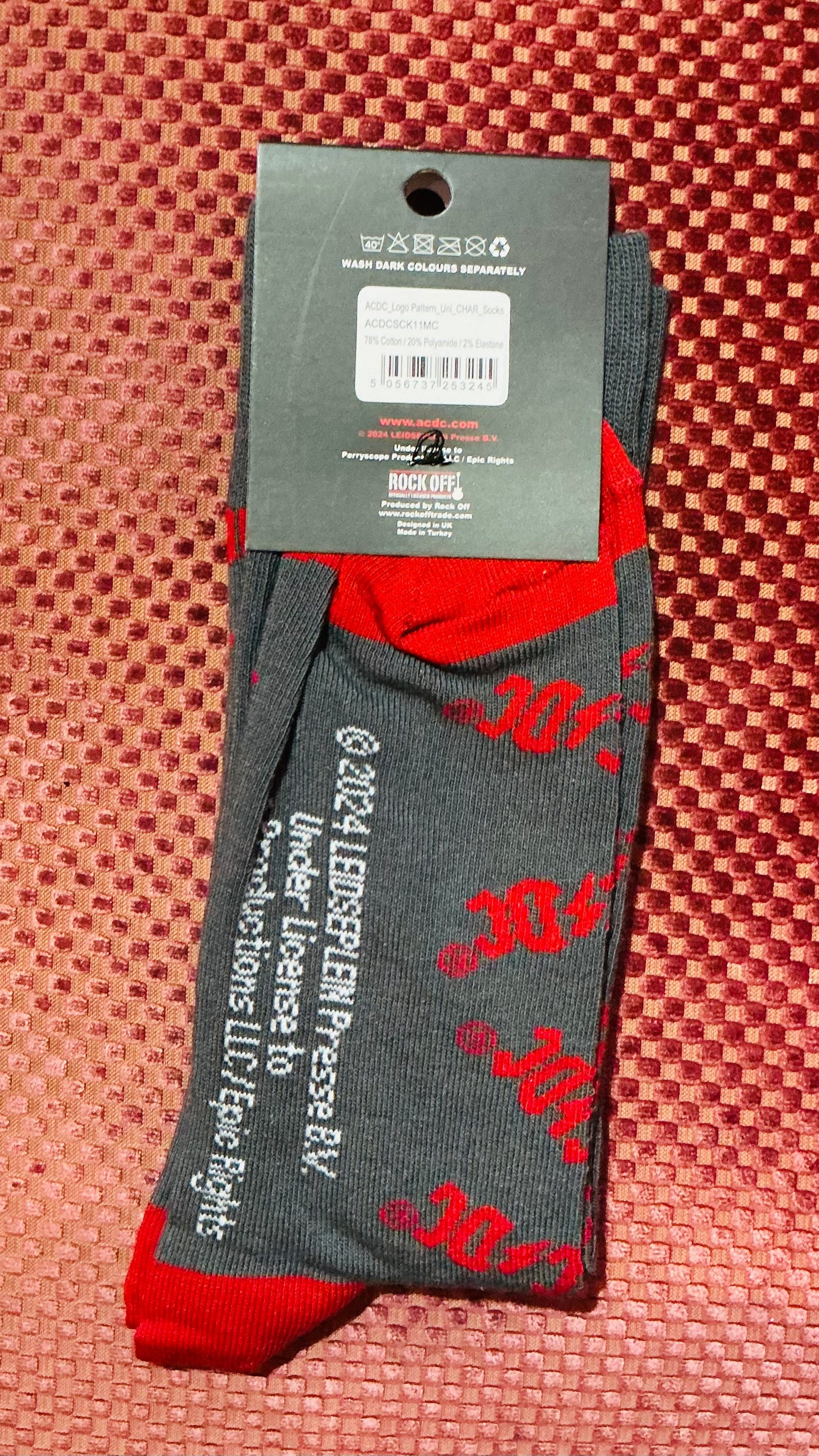 AC/DC Unisex Band Socks