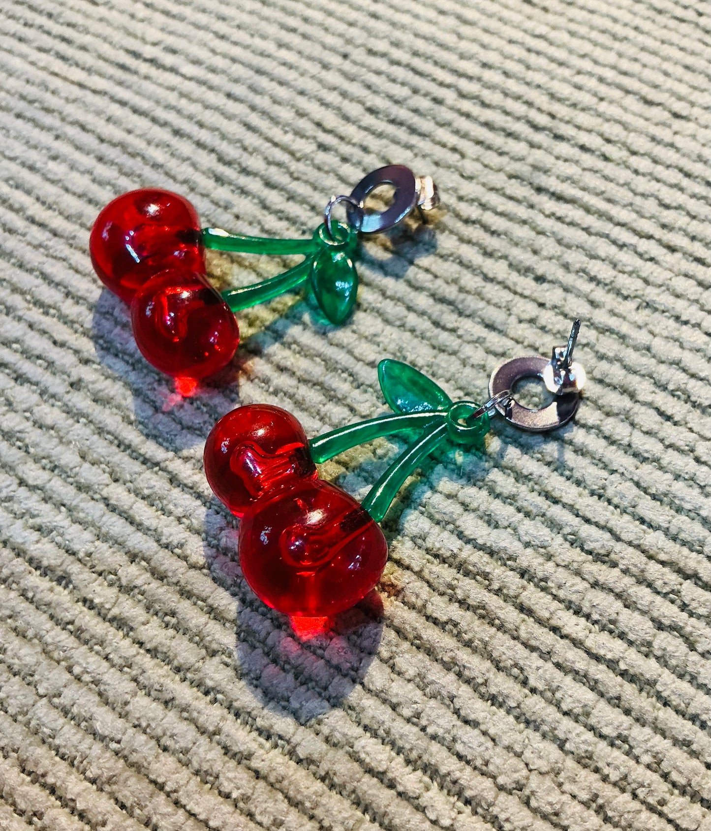 Handmade Cherry Earrings