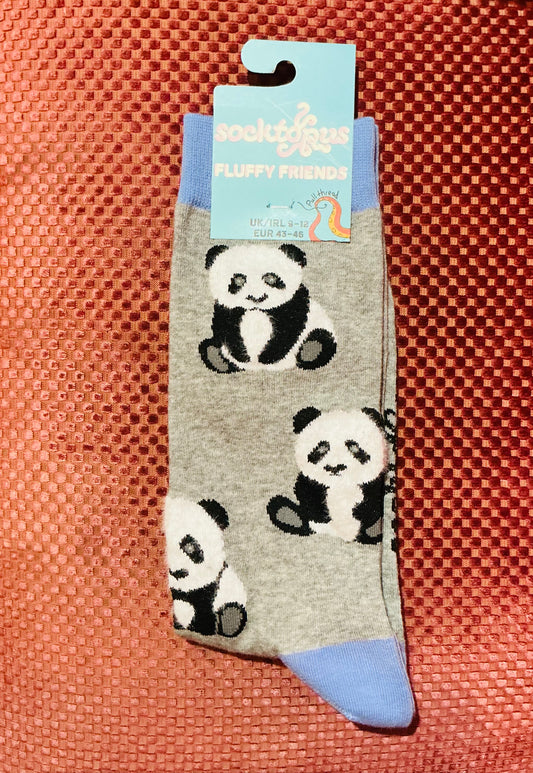 Socktopus Fluffy Panda Socks