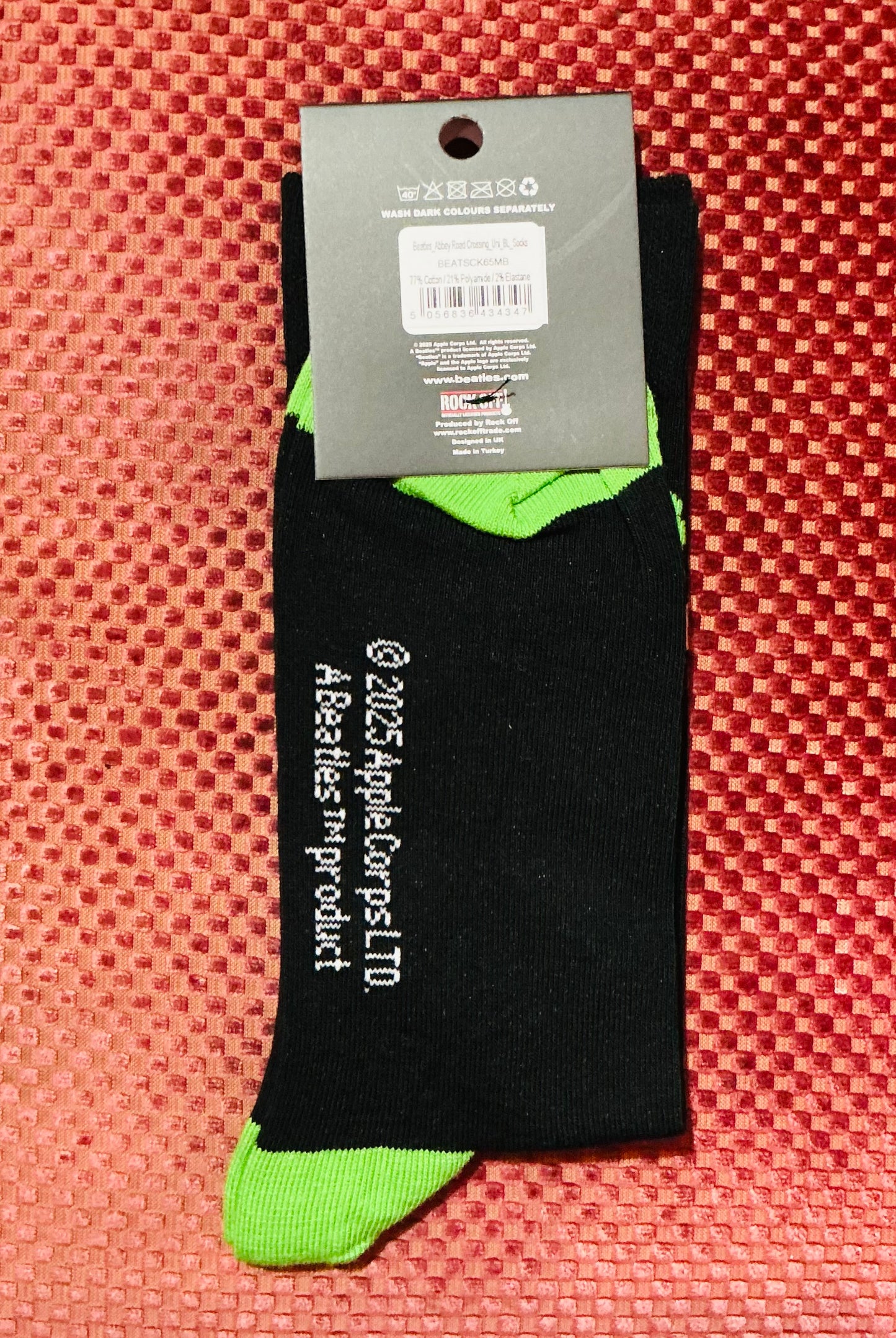 The Beatles Abbey Road Green Socks