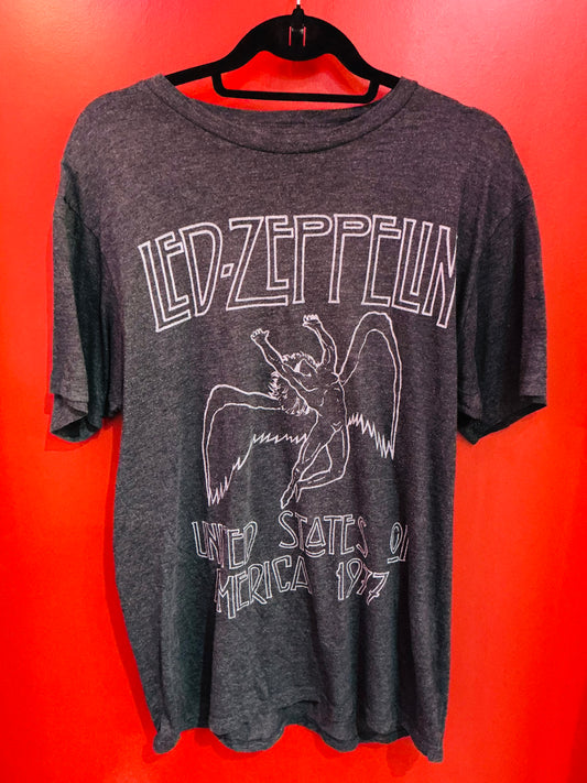 Led Zeppelin USA 1977 Band Top