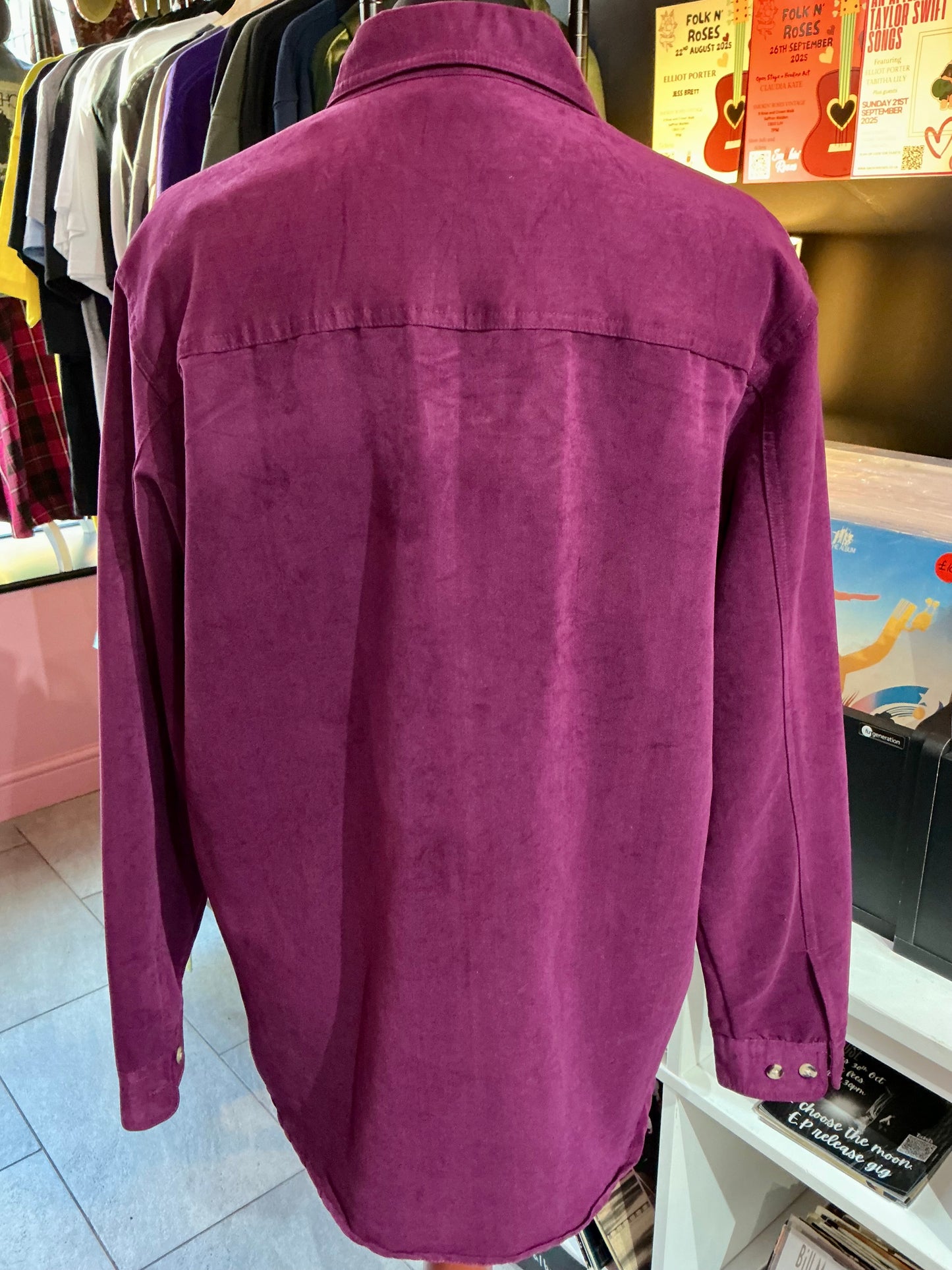 1990s Vintage Richards Purple Shirt