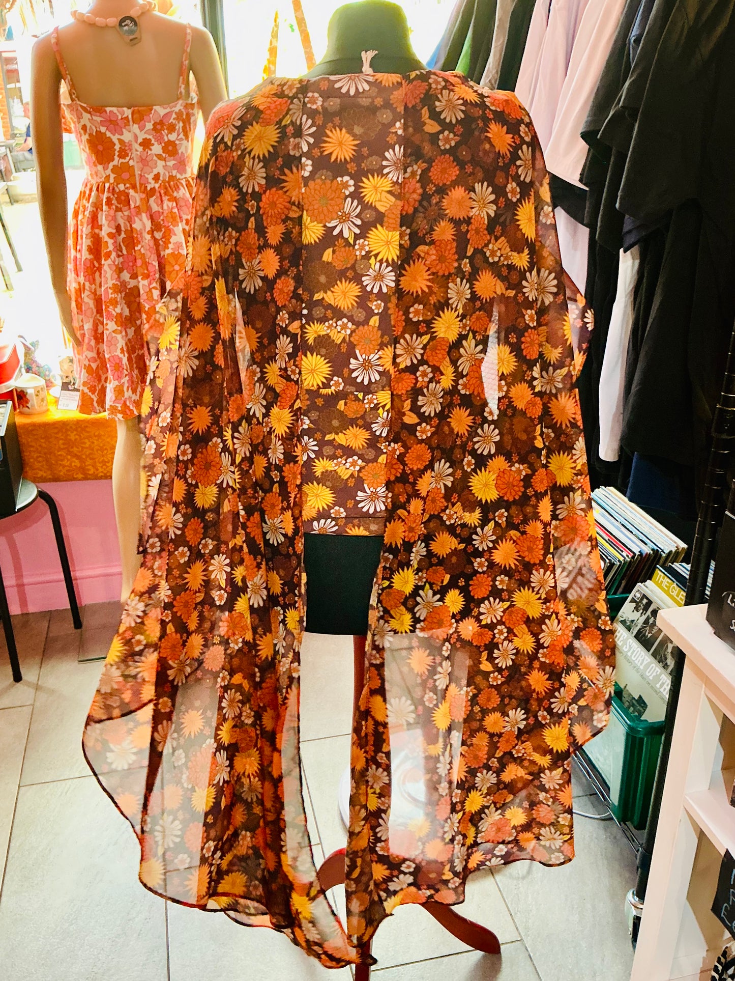 70s Style Hippie Shake Cape Style Top