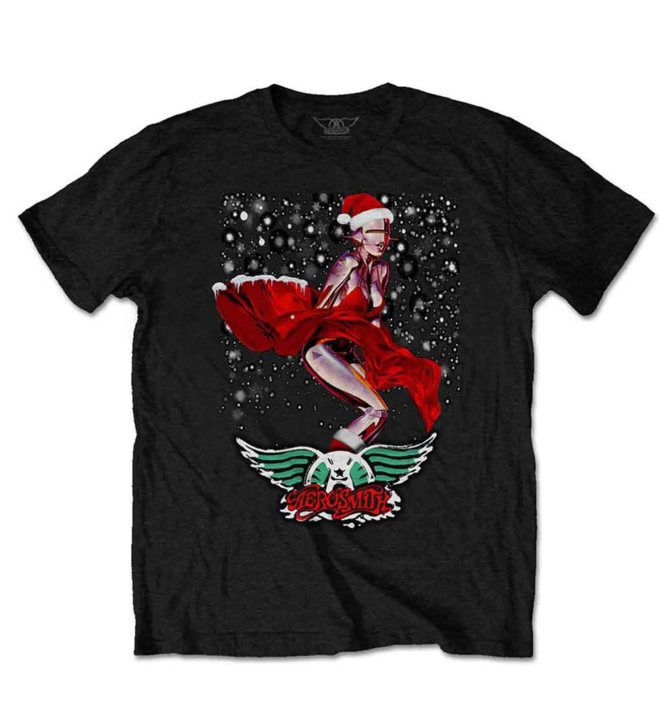 Aerosmith Robo Santa Band Top