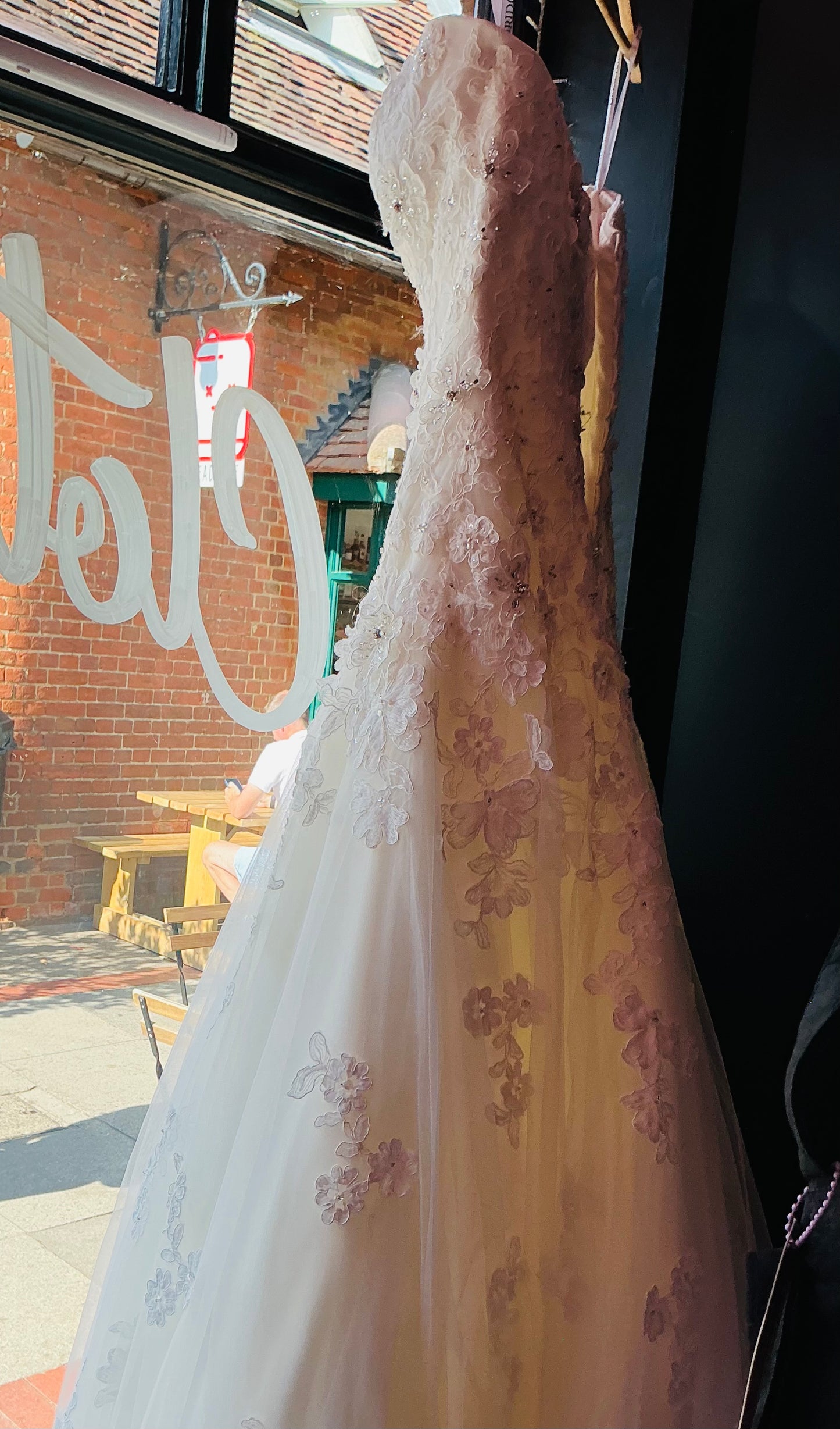 Diane Harbridge White Ivory Lace Wedding Dress