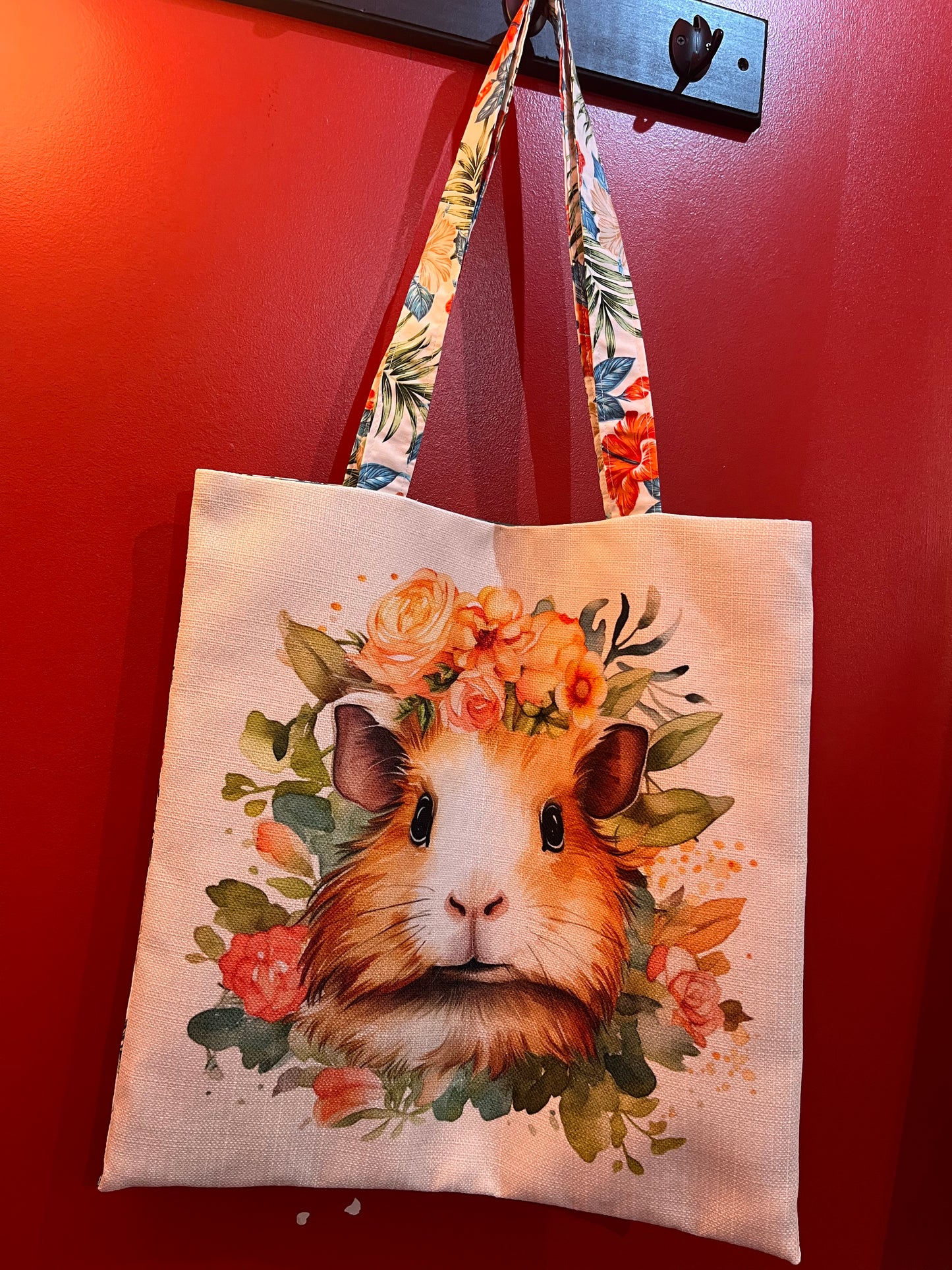Handmade Guinea Pig Tote Bag