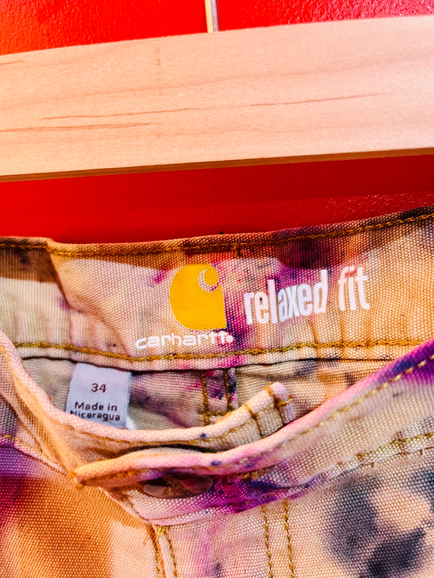 Hand Tie Dyed Carhartt Shorts