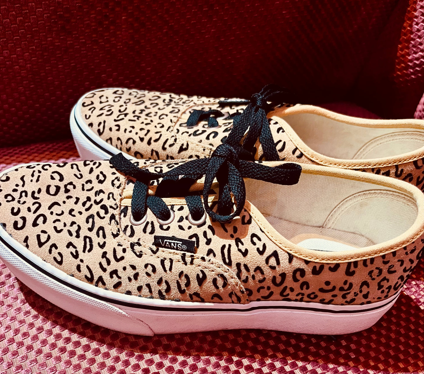 Leopard Print Platform Vans