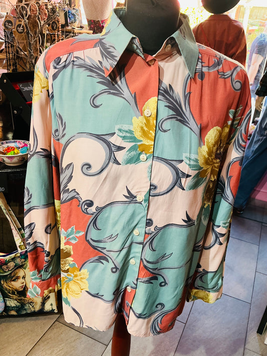 1970s Vintage Patterned Shirt