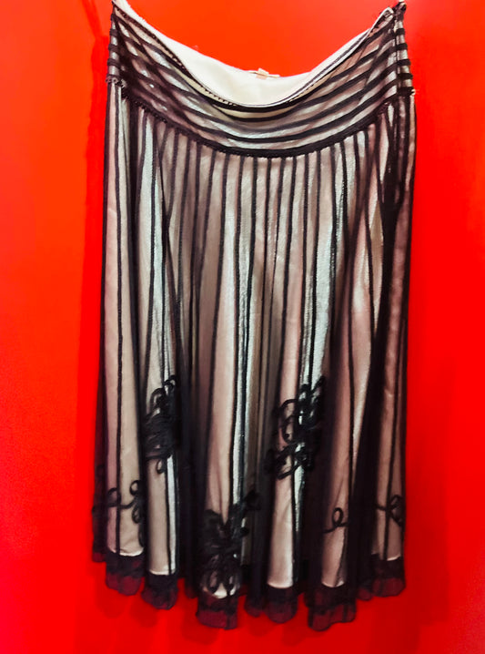 Phase Eight Vintage Black Lace Skirt