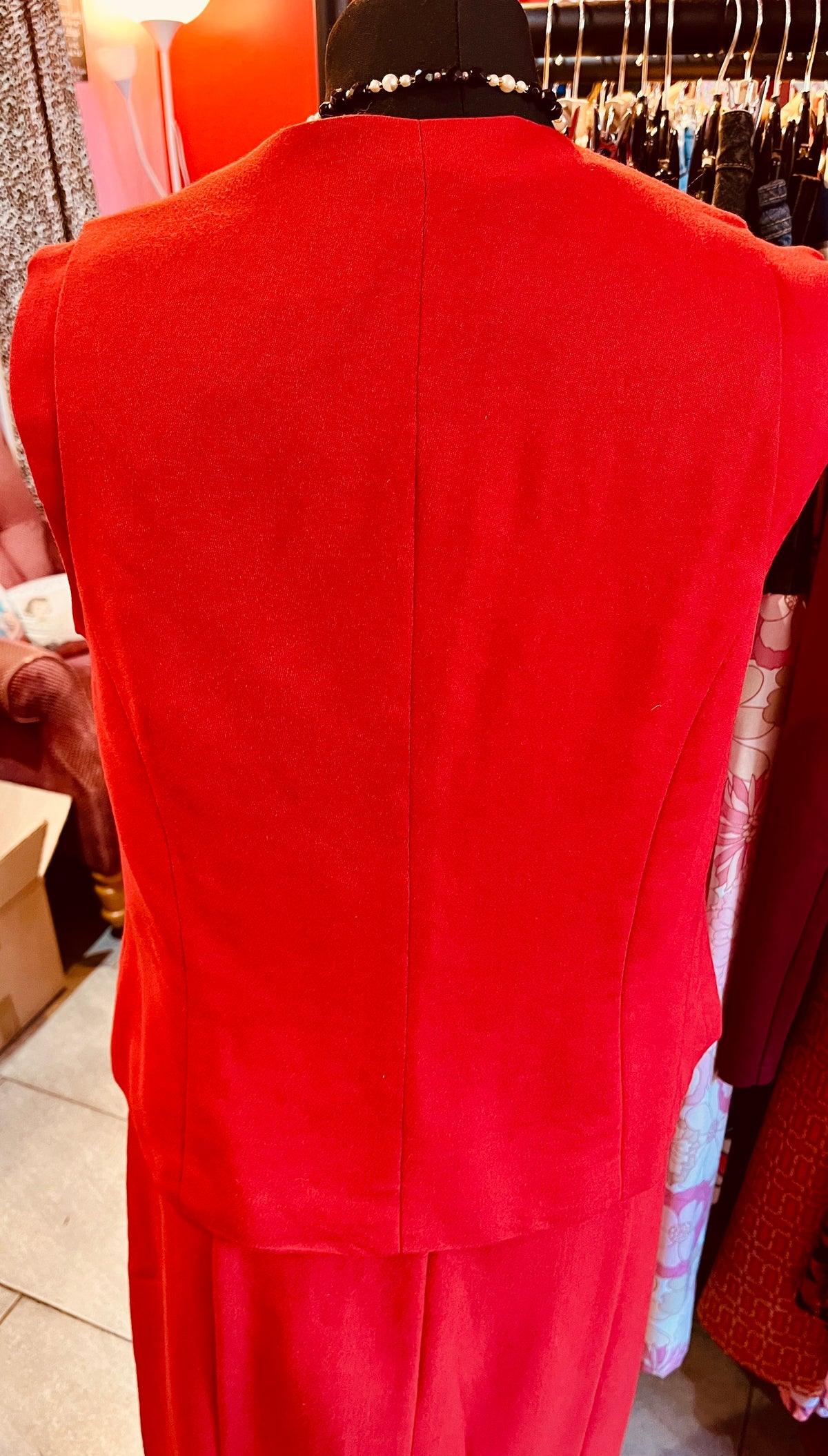 1980s Armani ‘Mani’ Collection Red Waistcoat
