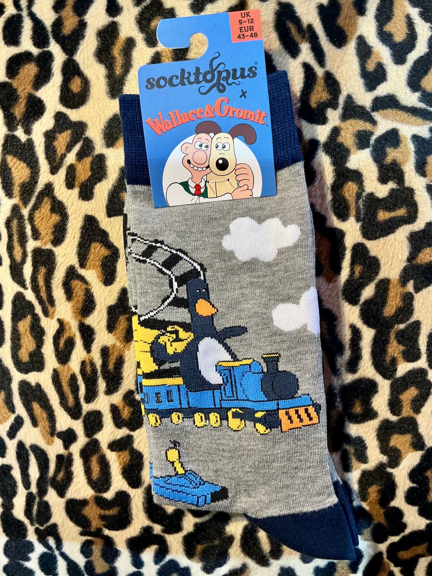Socktopus Feathers Train Socks- Wallace and Gromit