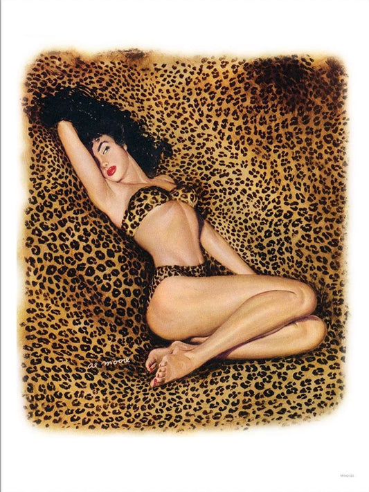 Leopard Print Pin up Wall Print