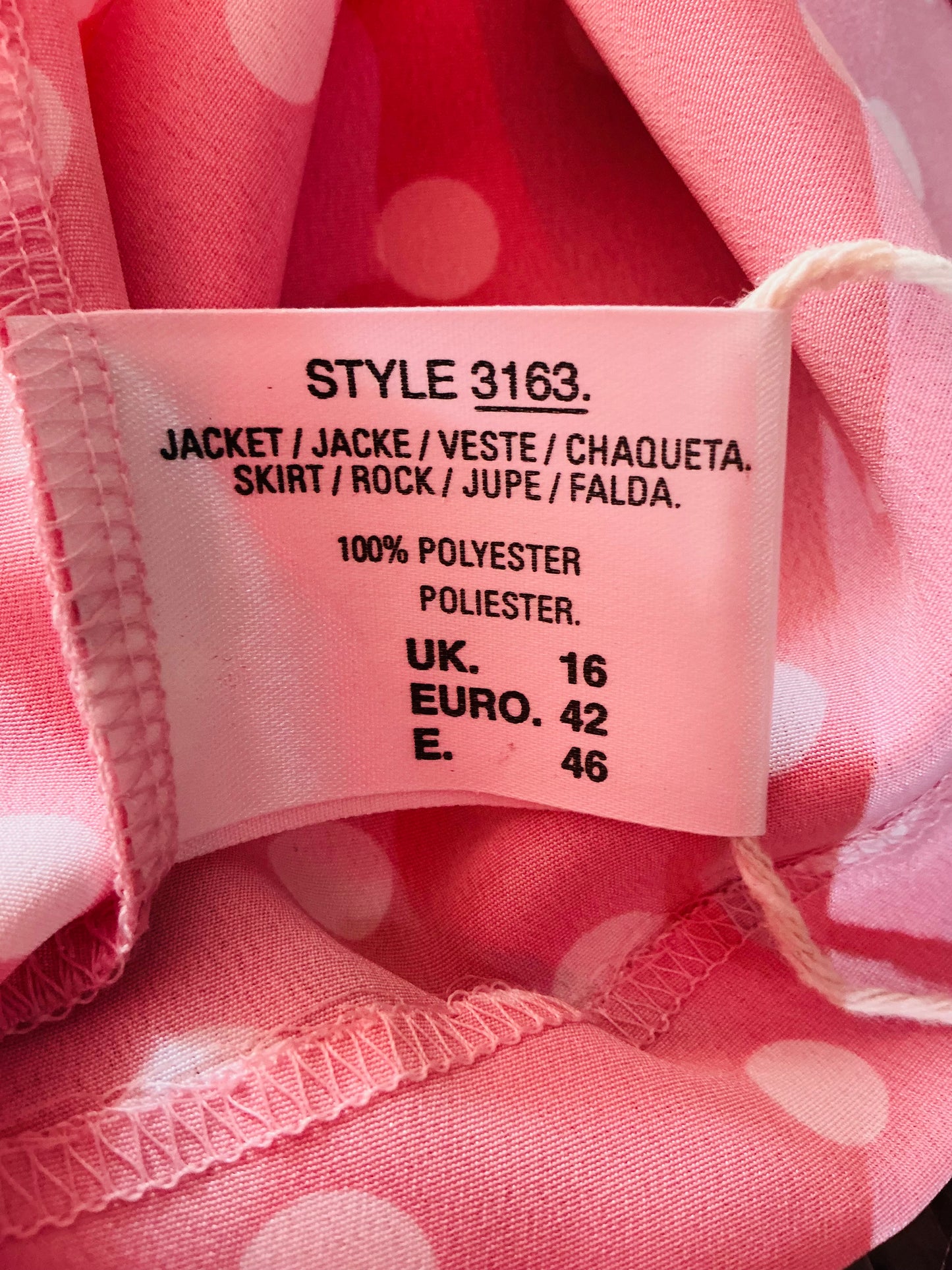 1980s Vintage Nicki Ferrari Pink Polka Dot Mini Dress