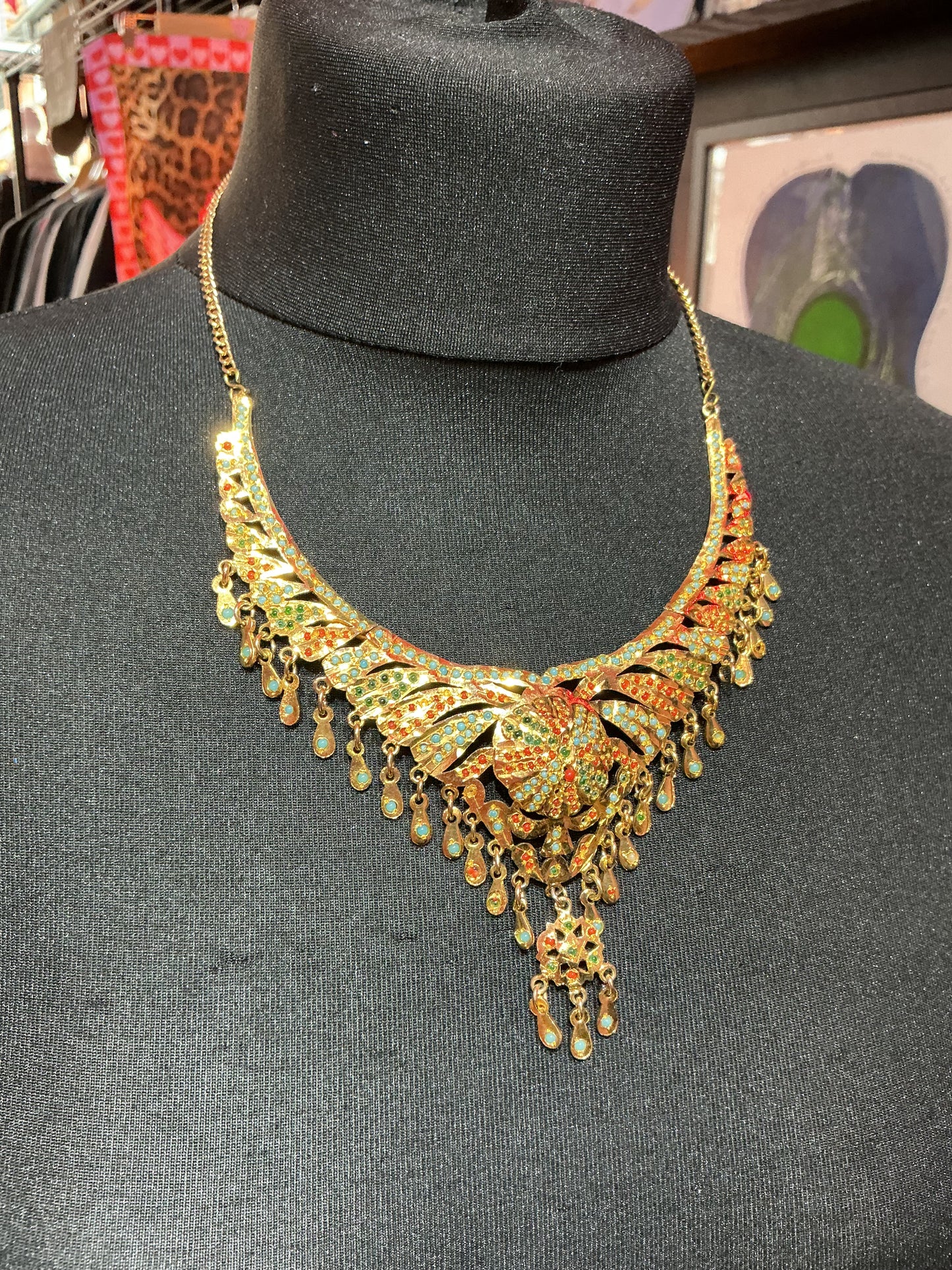 Gold Beaded Necklace