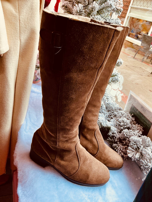 Morland Tan Sheepskin Fleece Lined Boots Size 5.5/38.5