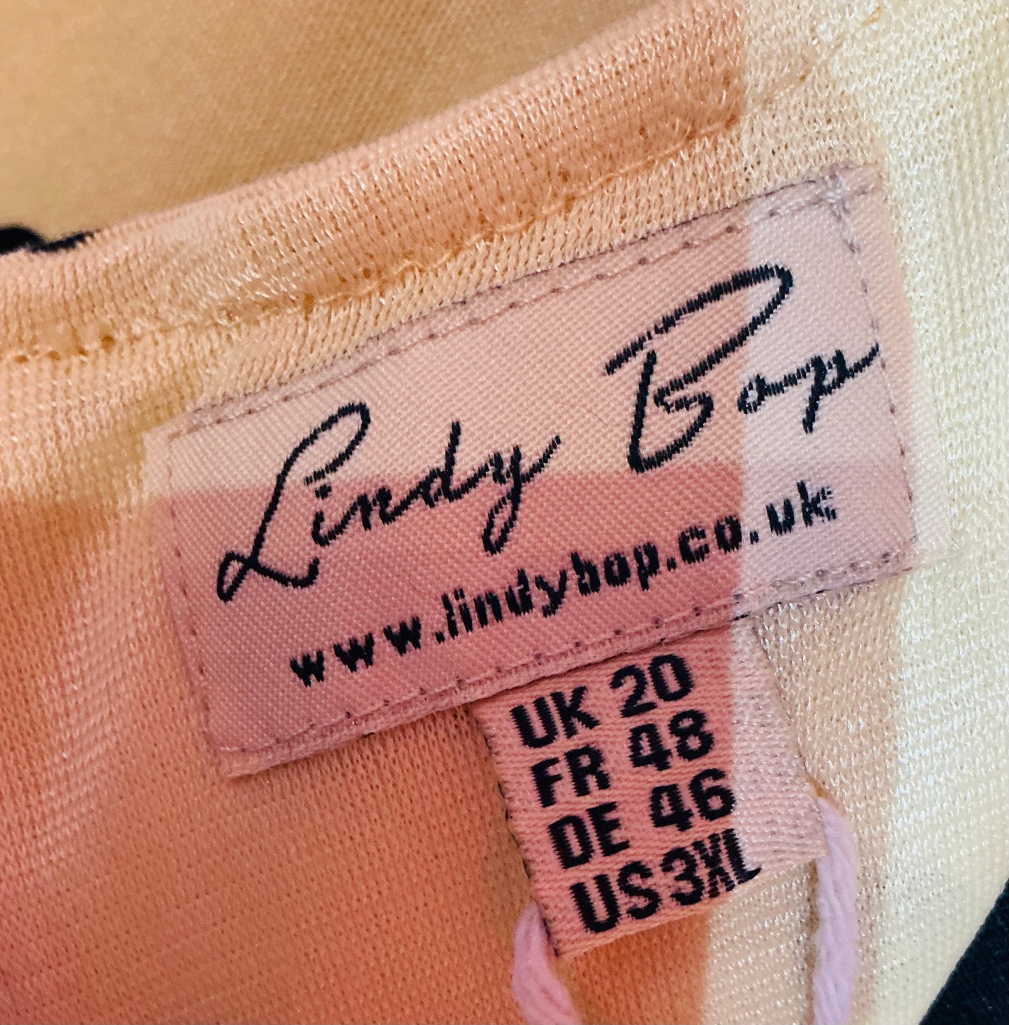 1950s Style Yellow and Black Lindy Bop Swing Dress