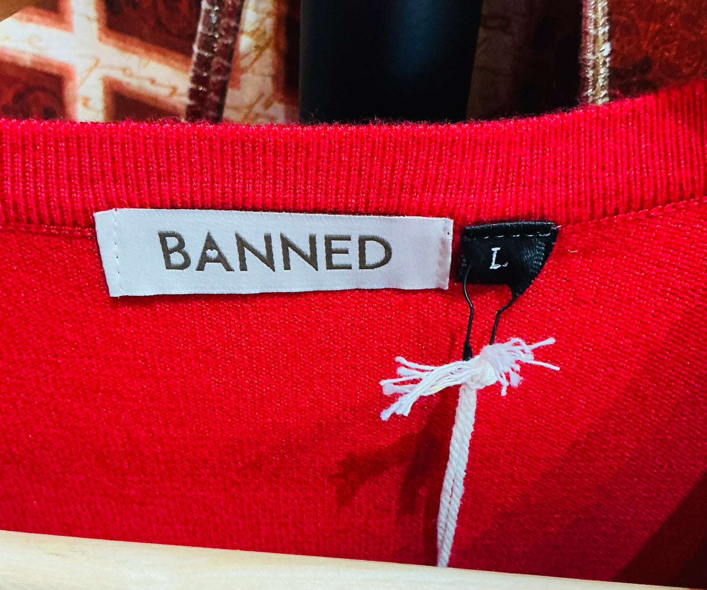 Banned Apparel Sweet Cherry Red Jumper