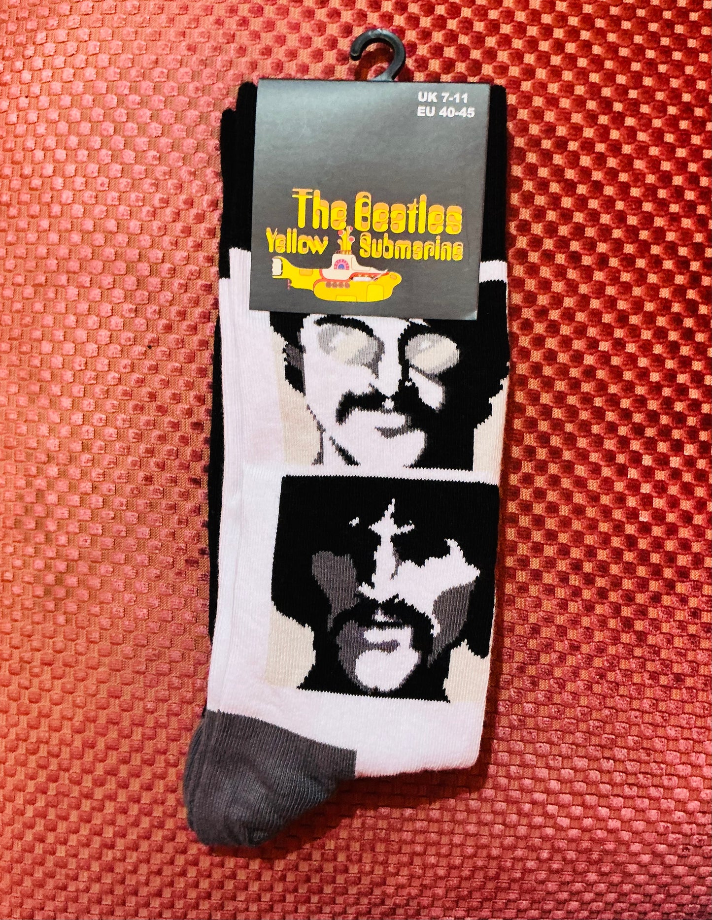 The Beatles Sea of Science Faces Socks
