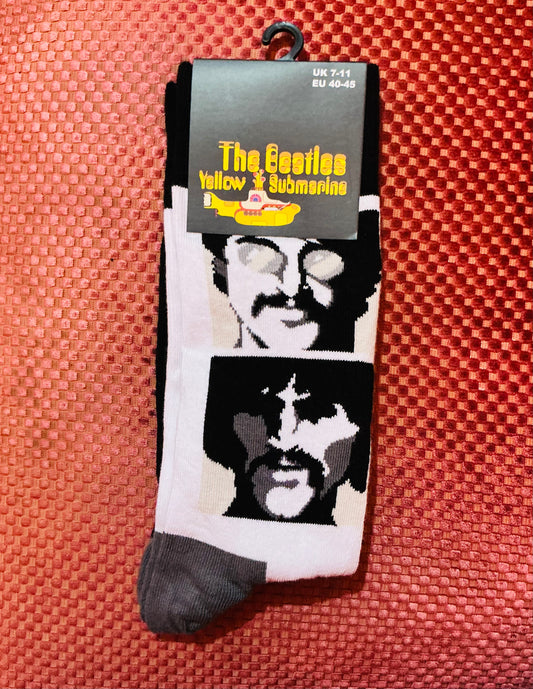 The Beatles Sea of Science Faces Socks