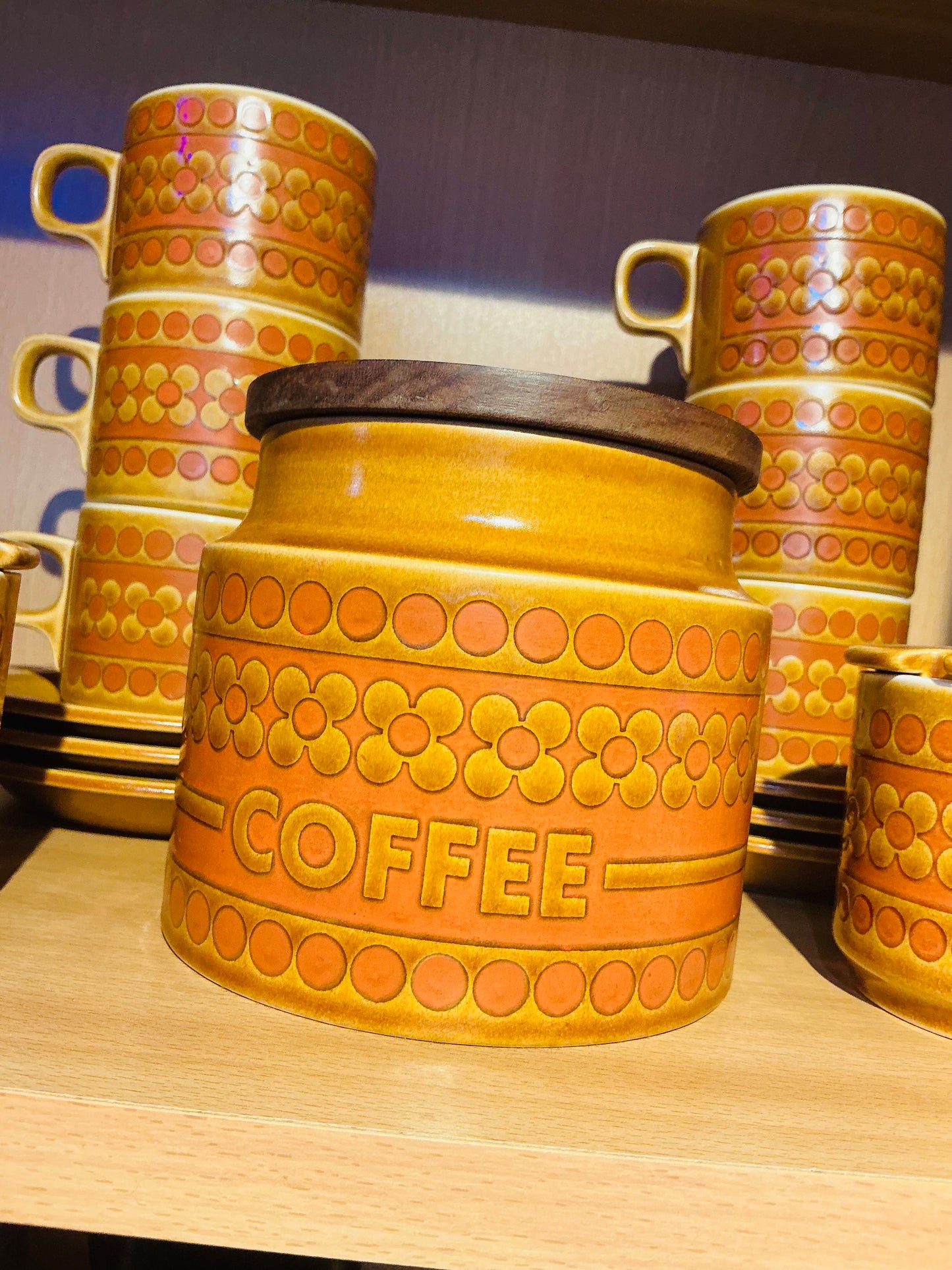 1970s Vintage Hornsea ‘Saffron Collection’ Coffee Set