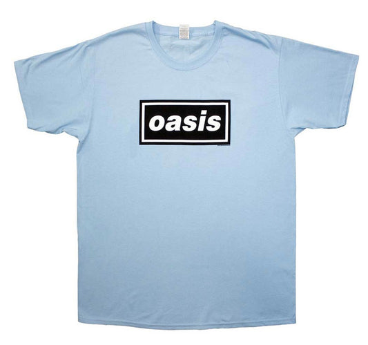 Classic Oasis Decca Logo Pastel Blue Band Top